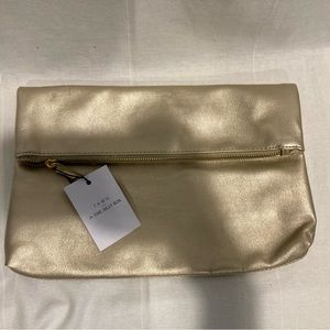 Fawn for Jilly box clutch in gold